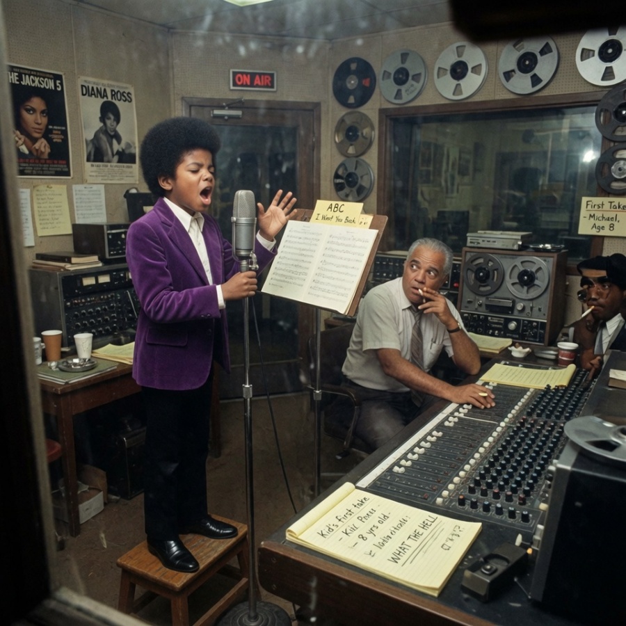The Echo in the Booth: The Night an Eight-Year-Old Michael Jackson Stepped into the Studio and Left the Engineers in Awe