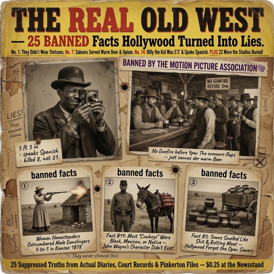 The Dust and the Ledger: The Night a Frontier Secret Shattered a Suburban Home and the 25 BANNED Facts of the REAL Old West