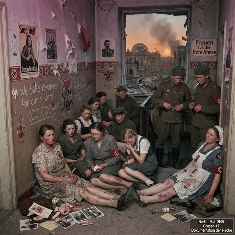 The Living Hell of Berlin in 1945: How One Hundred Thousand German Women Faced Brutal Assaults During Soviet Revenge