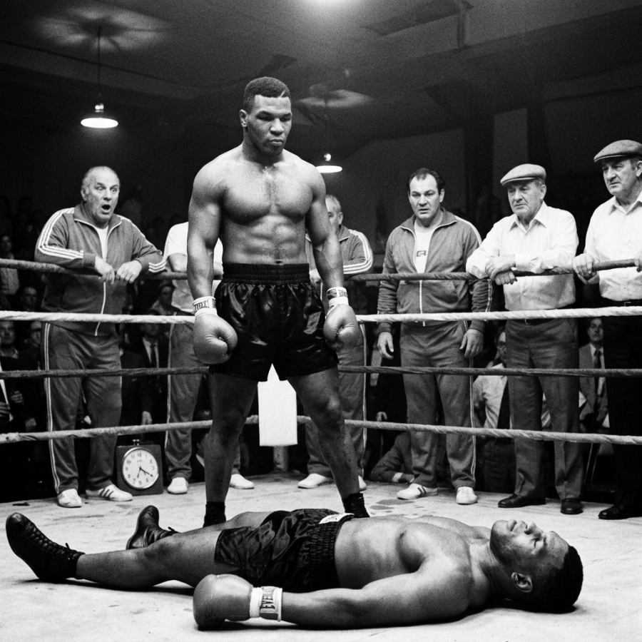They laughed at Mike Tyson’s age before the bell — seconds later, no one dared react JJ