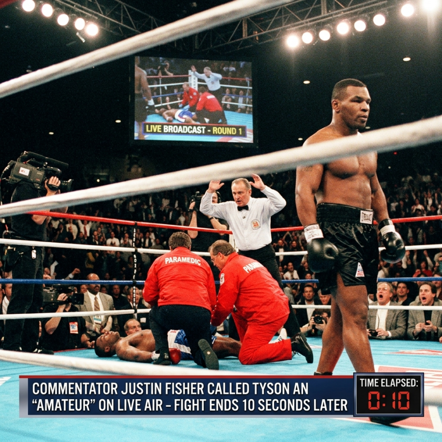 Live on Air, He Called Mike Tyson an “Amateur” — 10 Seconds Later, the Doctors Rushed into the Ring JJ