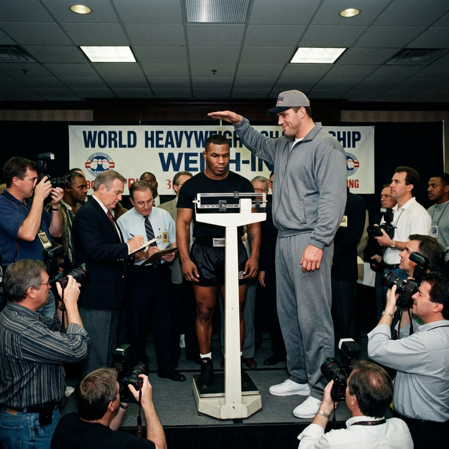 The Giant Mocked Mike Tyson’s Height at the Weigh-In — 6 Seconds Later, No One Reacted JJ