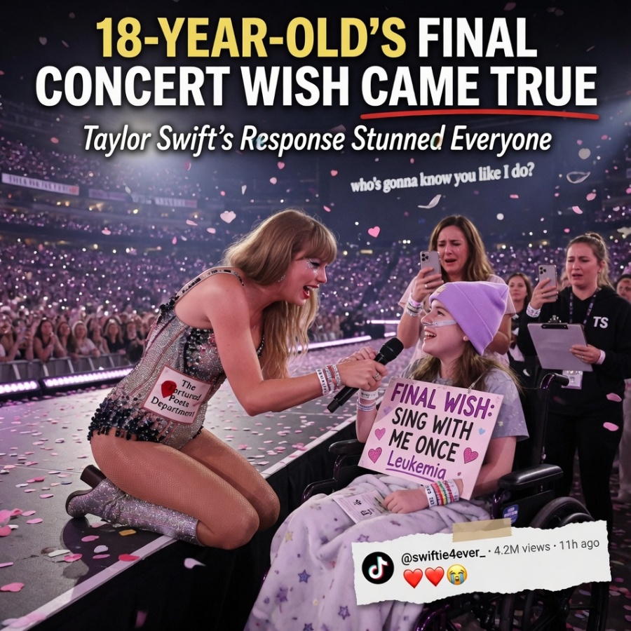 The Final Chorus: How Taylor Swift’s Unbelievable Gesture Transformed an Eighteen-Year-Old’s Last Breath into an Eternal Legacy