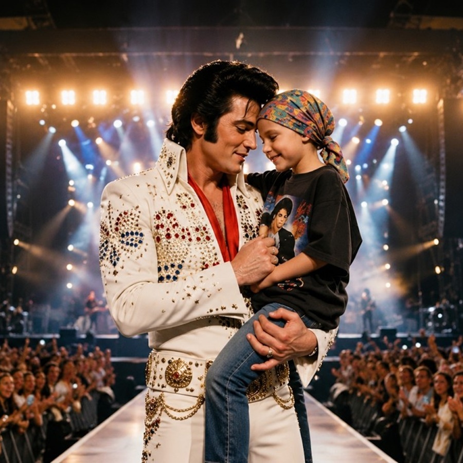 A LITTLE GIRL WHISPERED SIX WORDS TO ELVIS… THE ARENA FELL SILENT