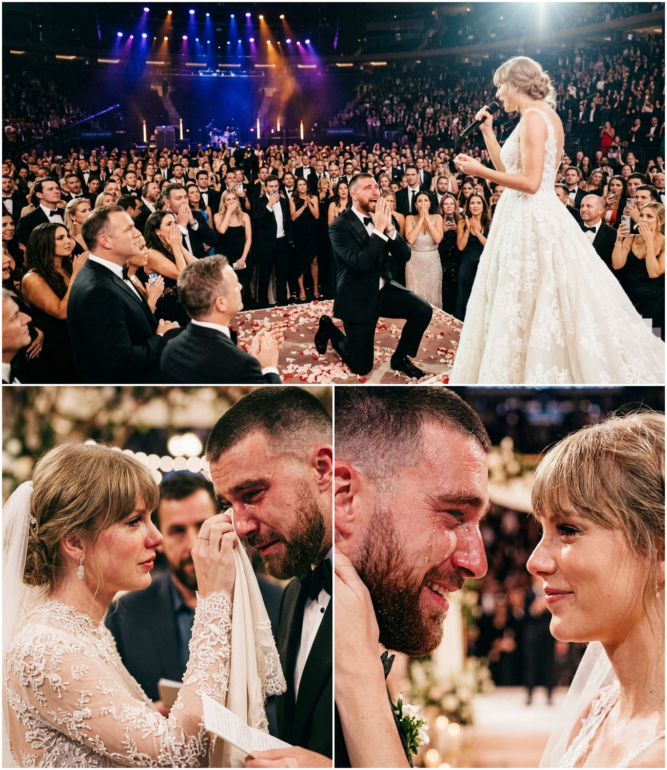 Full Video of Taylor Swift’s New Song Performance at Her Wedding Dedicated to Travis Kelce – Guests Left in Shock as an Overwhelmed Travis Falls to His Knees and Bursts Into Tears, Shouting Three Powerful Words… See Raw Clip