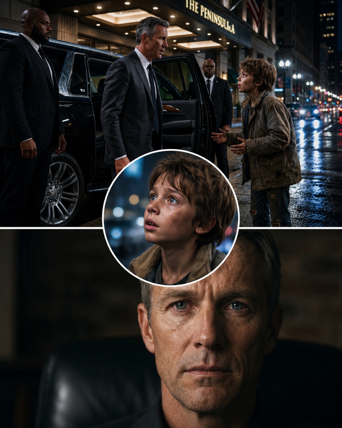 “Don’t Go Home Tonight, Sir,” Said The Homeless Boy — The Billionaire Went Pale 
