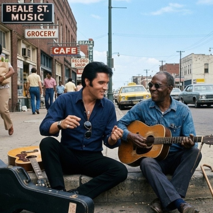 A Blind Street Singer Was Ignored by Everyone on a Memphis Sidewalk in 1971 — Elvis Sat Down Next to D