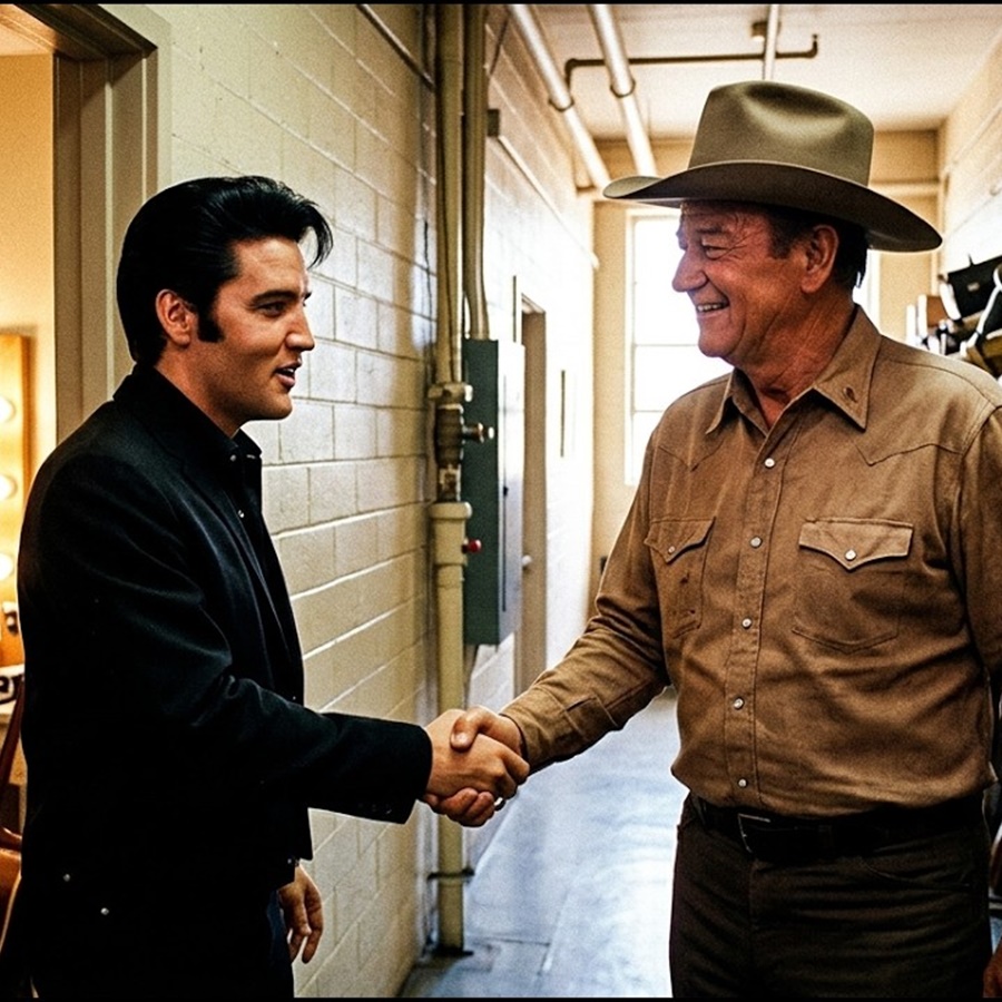 John Wayne Showed Up UNANNOUNCED at Elvis’s Dressing Room — What Happened Next Changed EVERYTHING D