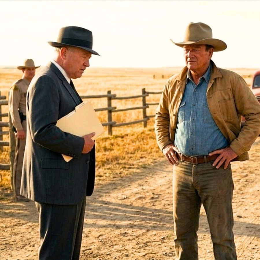 John Wayne Watched The Railroad Evict A Rancher’s Family In Wyoming 1956. Then He Bought The Line D
