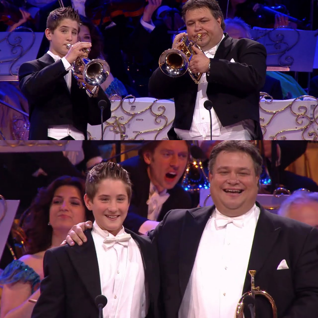 A Musical Bond: The Ethereal Magic of André Rieu and a Father-Son Duet