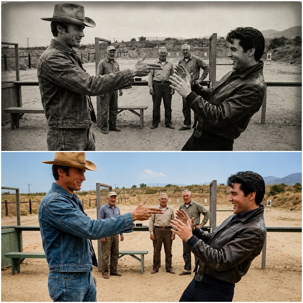 Clint Eastwood and Elvis Met at Gun Range — What Happened Became LEGENDARY Friendship D
