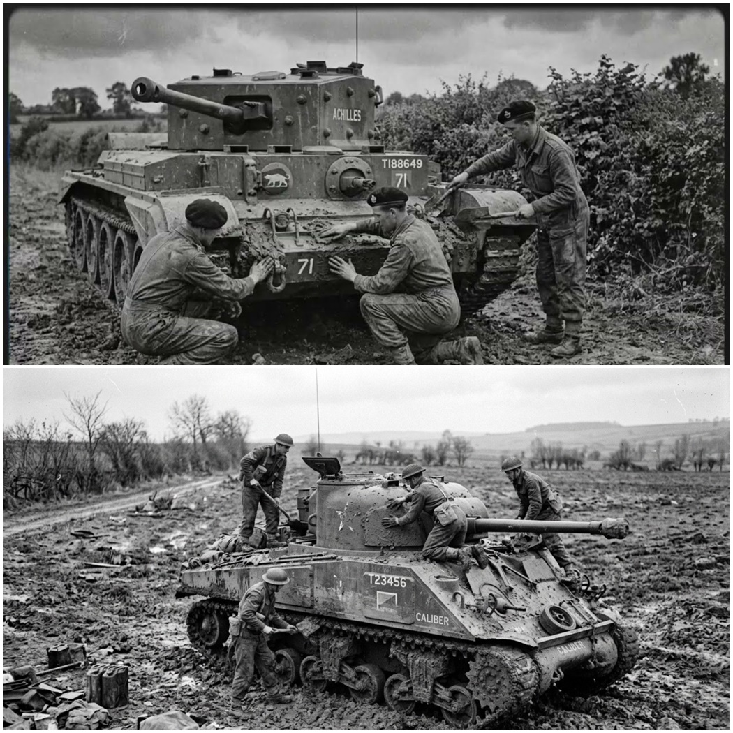 Why British Crews Covered Their Tanks in Mud — And Became Almost Invisible D