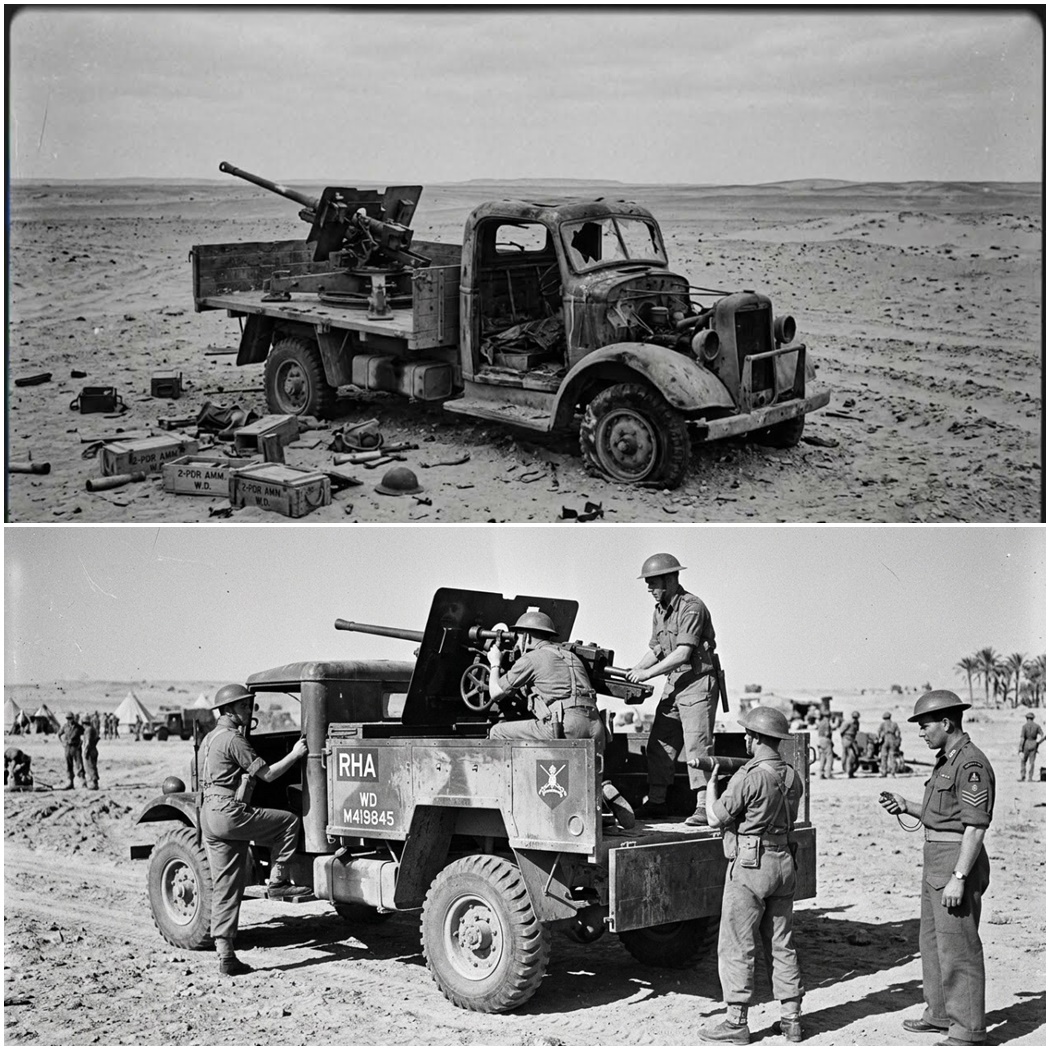 Desert Rats Mounted Captured Italian Guns on British Trucks — The Improvised Weapon Became Legendary d